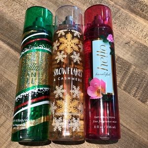 Bath and body works body spray lot